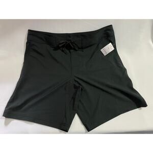 Amazon Essentials Men’s Slim-Fit Stretch Shorts Black Size Large Casual Summer